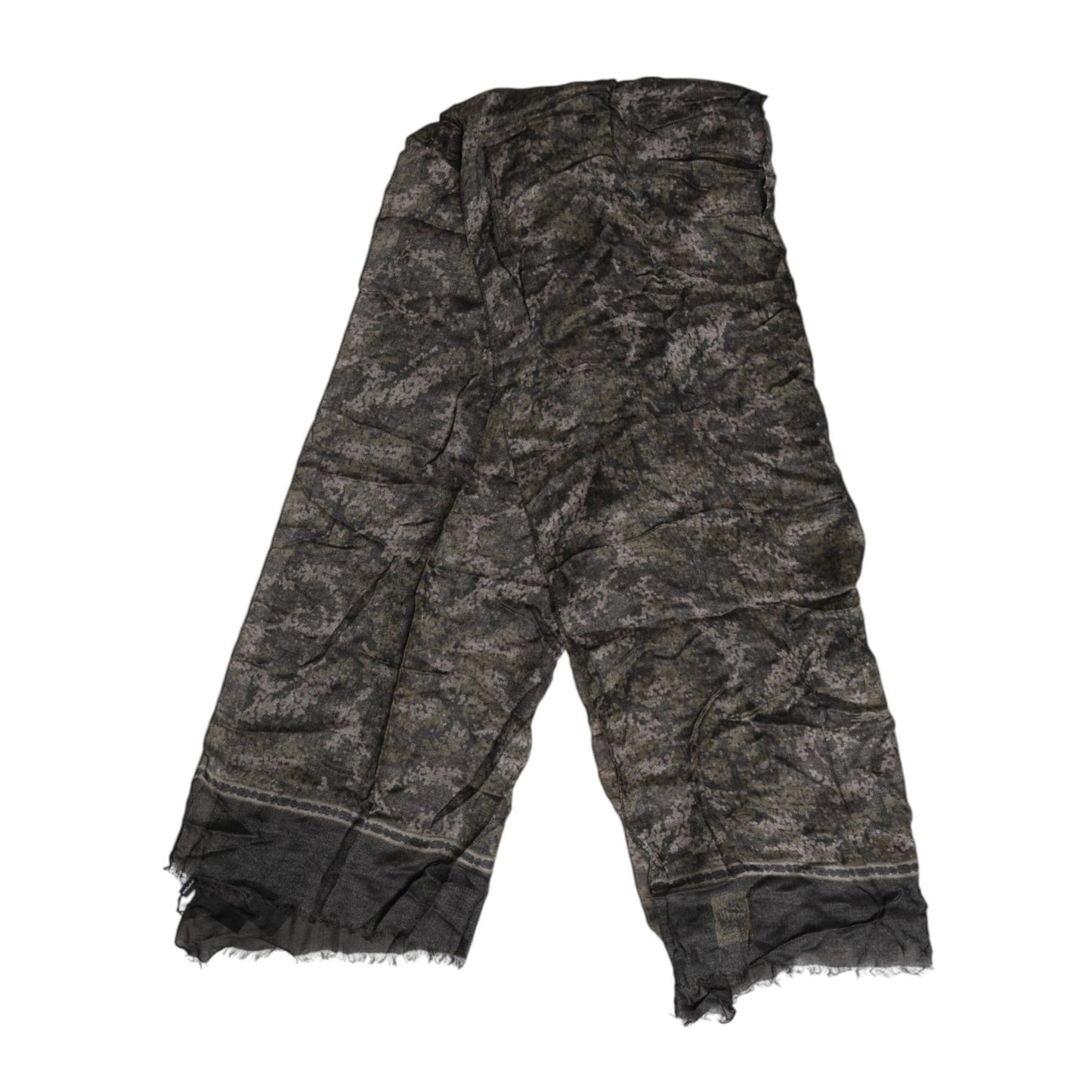 Dolce & Gabbana Camouflage Neck Warmer Wrap Foulard Scarf MS7383