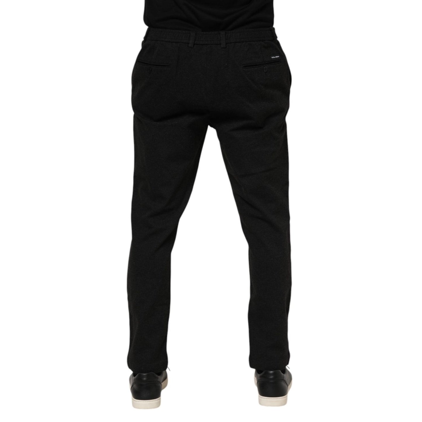 Dolce & Gabbana Dark Gray Viscose Dress Men Pants PAN76339-56