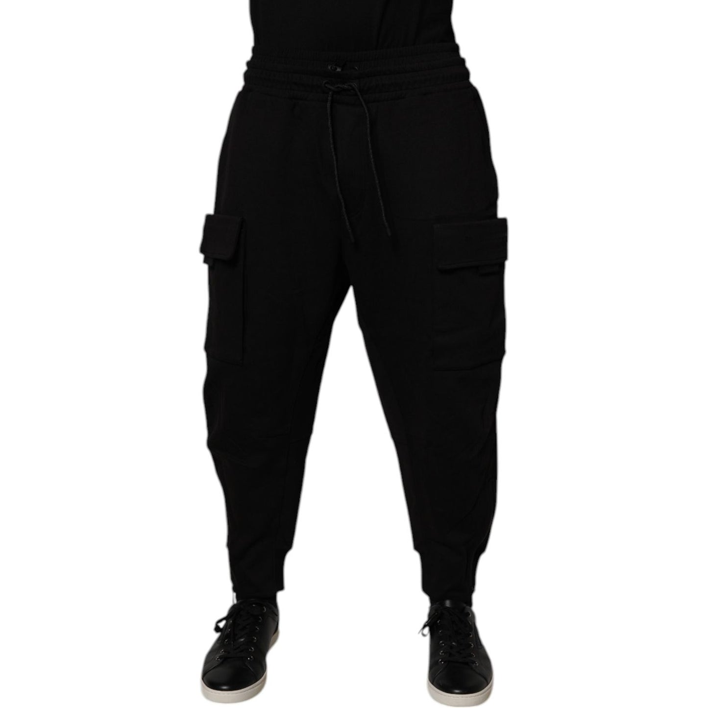 Dolce & Gabbana Black Cotton Men Cargo Jogger Sweatpants Pants 1728,67345645728,Black,Clothing,Dolce & Gabbana,Jeans & Pants - Men - Clothing,L,M,Material: 70% Cotton 30% Nylon,Men,Men - Clothing,New with tags,S,XL Dolce & Gabbana PAN76061-L