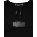 Dolce & Gabbana Black Long Sleeves Blouse Square Neck Top TSH86615-42