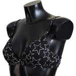 Dolce & Gabbana Black Millennials Star Non Wire Cotton Bra Underwear BIK1607-3