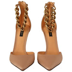 Dolce & Gabbana Elegant Beige Silk Ankle Strap Pumps 1728,67345645728,Beige,Dolce & Gabbana,EU39/US8.5,Material: 100% Silk,New with tags,Pumps - Women - Shoes,Women Dolce & Gabbana LA9631 - 39