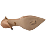Dolce & Gabbana Elegant Beige Silk Ankle Strap Pumps 1728,67345645728,Beige,Dolce & Gabbana,EU39/US8.5,Material: 100% Silk,New with tags,Pumps - Women - Shoes,Women Dolce & Gabbana LA9631 - 39