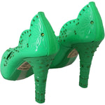 Dolce & Gabbana Enchanting Crystal Cinderella Pumps 10% Leather,1728,67345645728,Dolce & Gabbana,EU40/US9.5,Green,Material: 90% PVC,New with tags,Pumps - Women - Shoes,Women Dolce & Gabbana LA7271-40