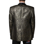 Dolce & Gabbana Gold SICILIA Jacquard Single Breasted Coat Blazer 1728,67345645728,Blazers - Men - Clothing,Dolce & Gabbana,Gold,IT58 | 3XL,Material: 32% Acetate 27% Acrylic 11% Wool 11% Polyester 10% Silk 9% Viscose,Men,New with tags Dolce & Gabbana KOS2