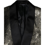Dolce & Gabbana Gold SICILIA Jacquard Single Breasted Coat Blazer 1728,67345645728,Blazers - Men - Clothing,Dolce & Gabbana,Gold,IT58 | 3XL,Material: 32% Acetate 27% Acrylic 11% Wool 11% Polyester 10% Silk 9% Viscose,Men,New with tags Dolce & Gabbana KOS2