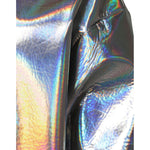 Dolce & Gabbana Silver Iridescent Full Zip Men Bomber Jacket 1728,Dolce & Gabbana,IT50 | L,Jackets - Men - Clothing,Material: 100% Polyester,Men,Preowned / Defect,Silver Dolce & Gabbana JKT3861-50