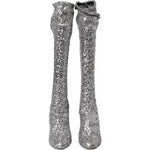Dolce & Gabbana Silver Sequined High Boots Stretch Shoes 1728,67345645728,7% PA,91% PL,Boots - Women - Shoes,Dolce & Gabbana,EU39/US8.5,Materials: 2% EA,Preowned / Defect,Silver Dolce & Gabbana LA10943-39