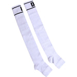 Dolce & Gabbana White Cotton DG Logo Print Open Toe Socks 1728,67345645728,Accessories,Dolce & Gabbana,Material: 69% Cotton 29% Polyester 2% Elastane,Men,Men - Accessories,New with tags,Socks - Men - Accessories,White Dolce & Gabbana SCS2237