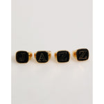 Dolce & Gabbana Gold Tone Brass JAZZ Letter Set 4 Pieces Adjustable Ring SMY10670