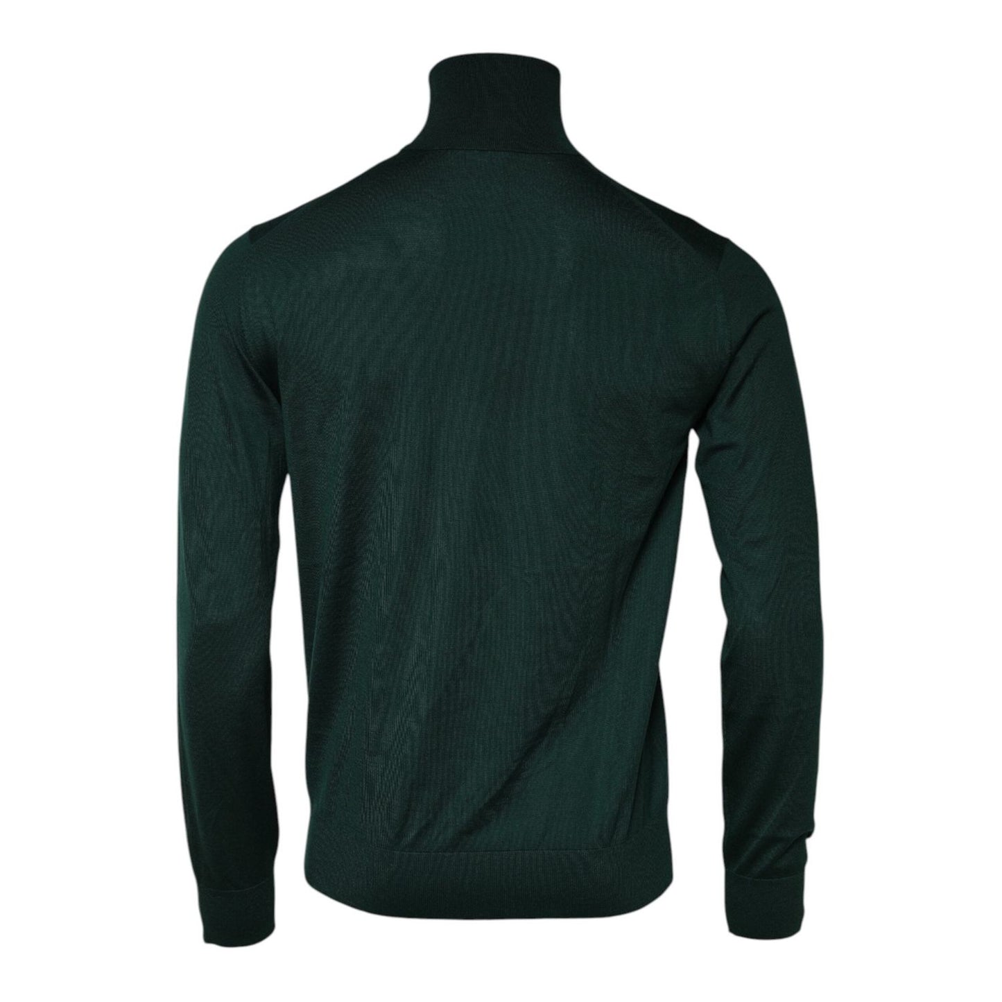 Dolce & Gabbana Green Cashmere Knitted Men Pullover Sweater TSH90281-50