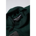 Dolce & Gabbana Green Cashmere Knitted Men Pullover Sweater TSH90281-50