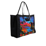 Dolce & Gabbana Multicolor Graphic Printed Top Handle Shopping Tote Bag BAG4320