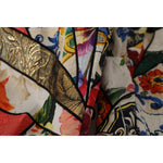 Dolce & Gabbana Multicolor Patchwork Jacquard High Waist Pants PAN73056-42