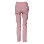 Dolce & Gabbana Pink Wool High Waist Tapered Pants PAN75122-36