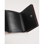 Dolce & Gabbana Red Leather Bold Logo Print Trifold Men Card Holder Wallet SMY11284