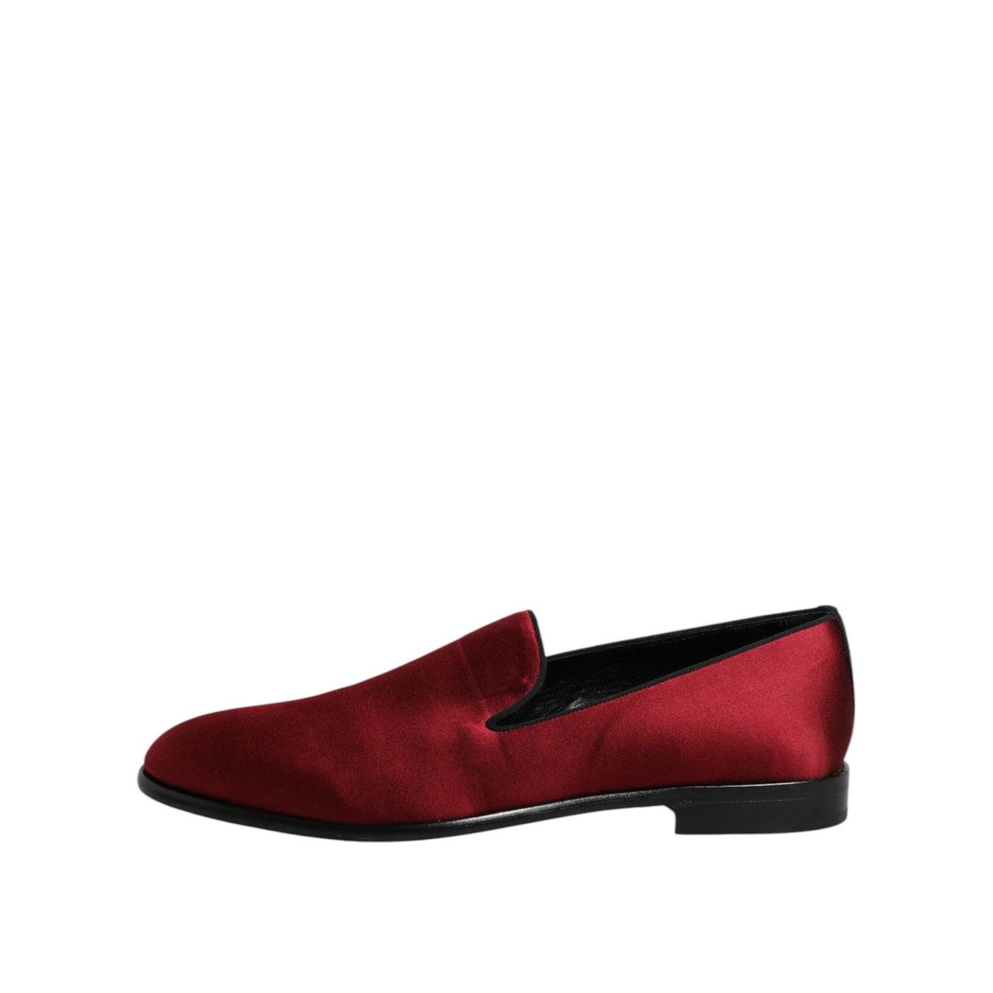 Dolce & Gabbana Red Velvet Slip On Loafers Formal Shoes MV7561-45