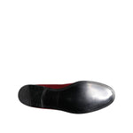 Dolce & Gabbana Red Velvet Slip On Loafers Formal Shoes MV7561-45