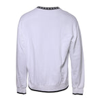 Dolce & Gabbana White Logo Cotton Crew Neck Pullover Sweater TSH90302-52