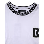 Dolce & Gabbana White Logo Cotton Crew Neck Pullover Sweater TSH90302-52