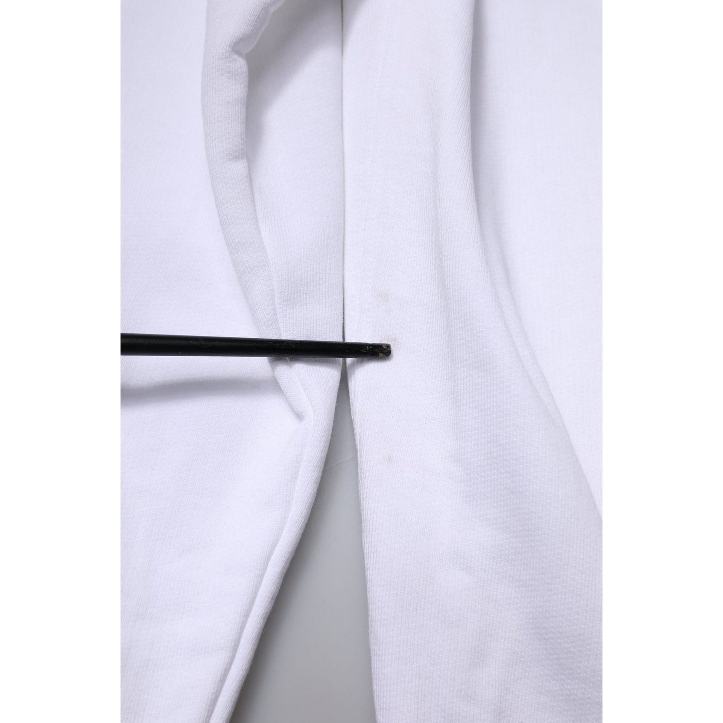 Dolce & Gabbana White Logo Cotton Crew Neck Pullover Sweater TSH90302-52