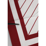 Dolce & Gabbana White Red DG Logo Square Men Foulard Scarf MS7250