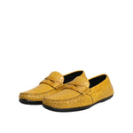Dolce & Gabbana Yellow Exotic Leather Loafers Slip On Shoes MV7575-41
