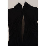 Dsquared² Black Viscose Long Sleeves Cut Out Mini Dress DR28822-38