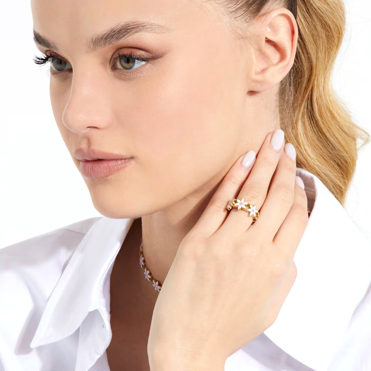 GUESS JEWELS JEWELRY Mod. JUBR04132JWYGWH54 Ring