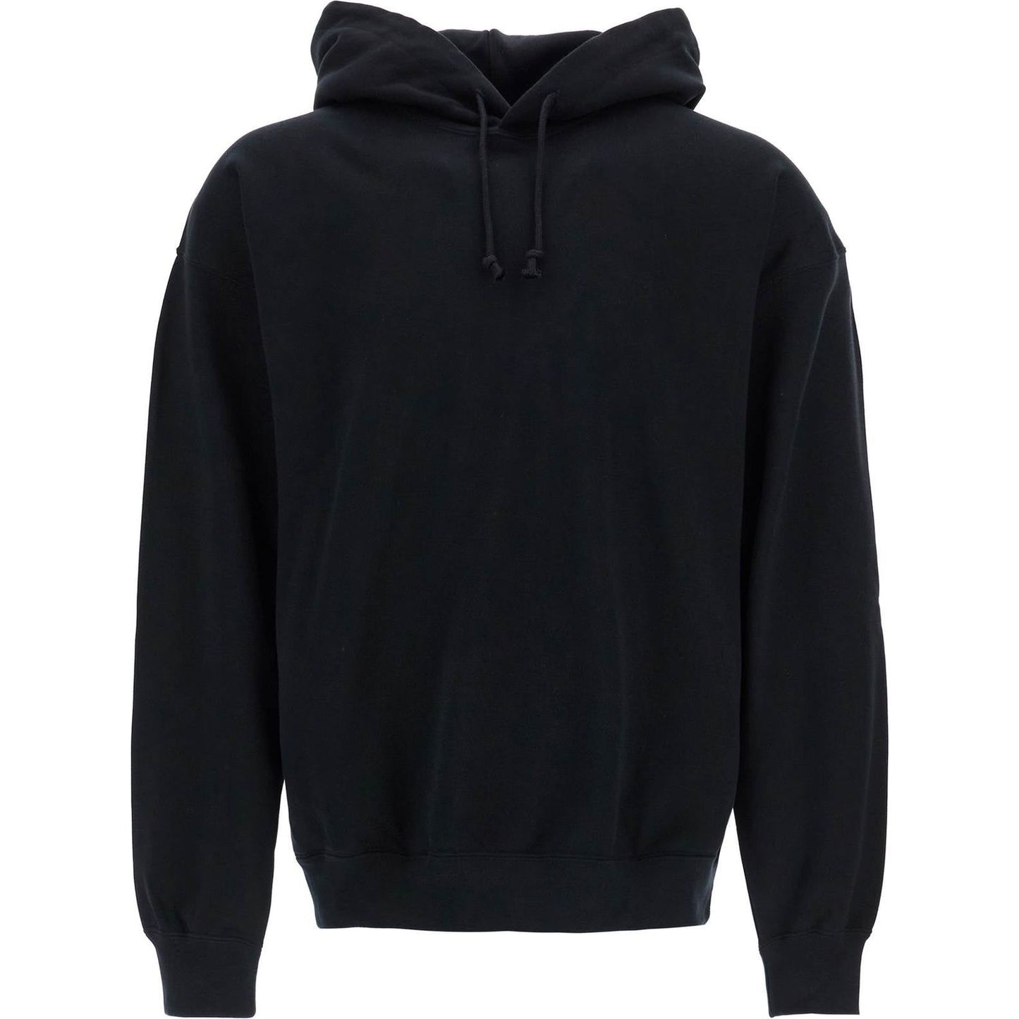 Y-3 men's black hoodie in recycled cotton and polyester Topwear Y-3 Black