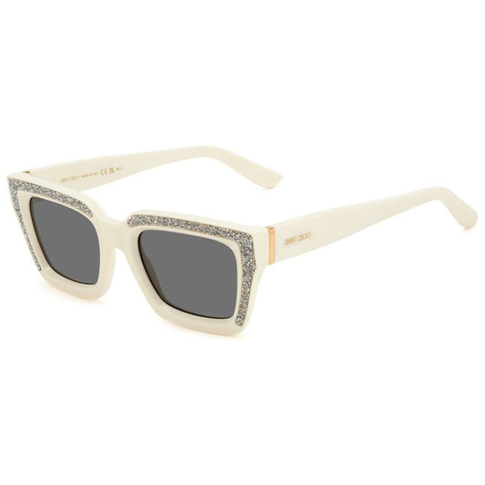 Jimmy Choo White Resin Sunglasses 1728,Jimmy Choo,New with tags,Sunglasses for Women - Sunglasses,White,Women Jimmy Choo JCMEGSSSZJ2KAC