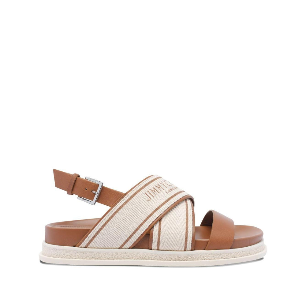 Jimmy Choo Joa sandals JOASANDALFLATFRJTAN/LATTE/TAN-AI25