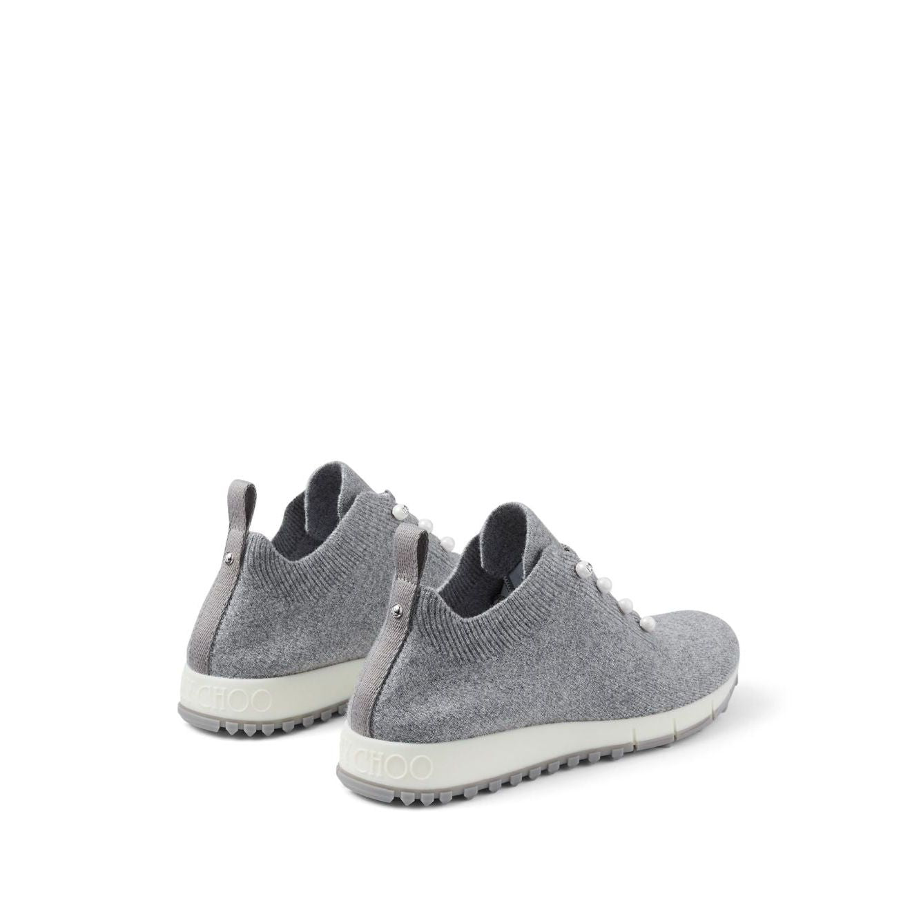 Jimmy Choo Veles Cashmere Knit Trainers Sneakers