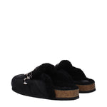 Jw Anderson Black Leather Slippers Sandals JW-8609867497737-EU41/US8