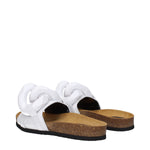 Jw Anderson White Leather Slippers Sandals JW-8609858846985-EU35/US5