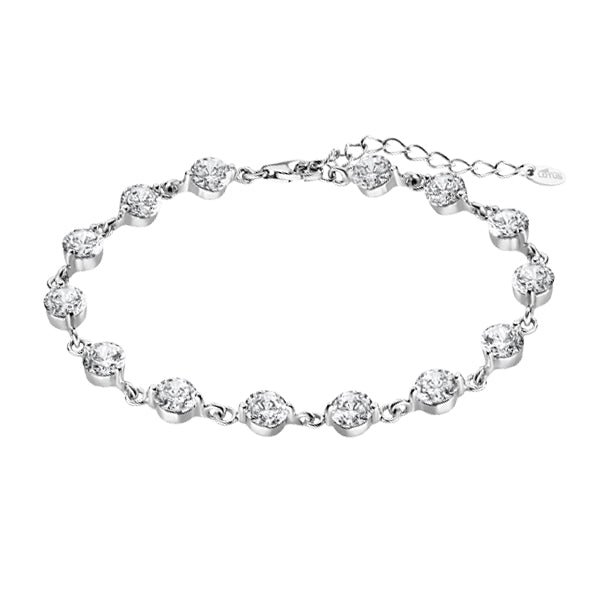 Elegant silver bracelet by LOTUS JEWELS JEWELRY Mod. LP1788-2/1 with sparkling stones, perfect for adding a touch of glam to any outfit.