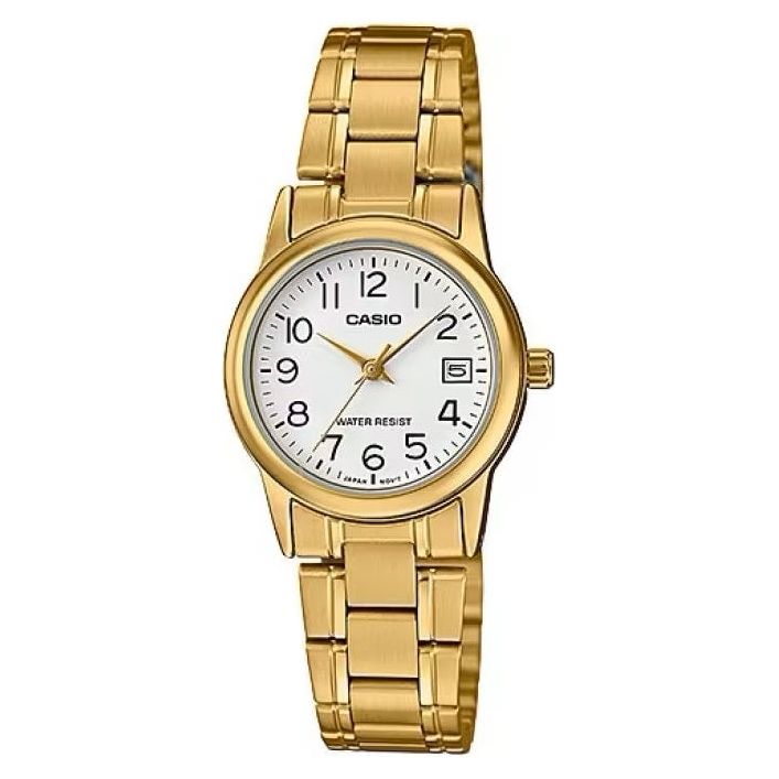 CASIO COLLECTION Mod. LADY DATE. GOLD - WHITE LTP-V002G-7B2UDF