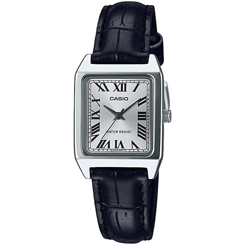 CASIO COLLECTION Mod. TANK. LEATHER - SILVER LTP-V007L-7B1UDF