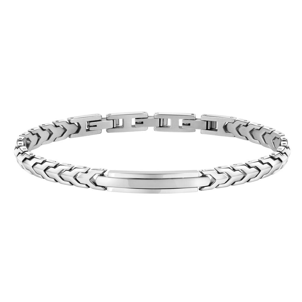 MORELLATO MOD. SALS52 silver bracelet for gent, elegant design with intricate links, perfect accessory for men's fashion.