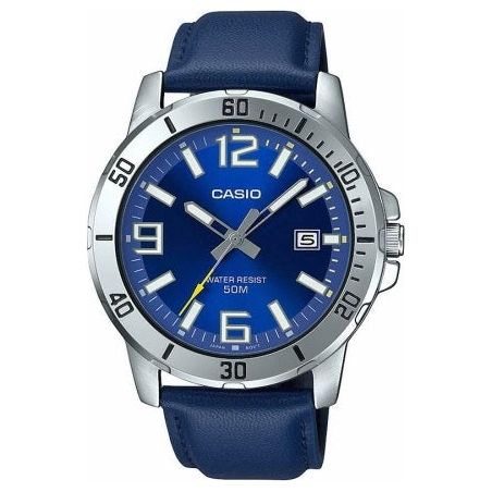 CASIO SPORT COLLECTION Mod. DIVER 50M LEATHER - BLUE MTP-VD01L-2BVUDF