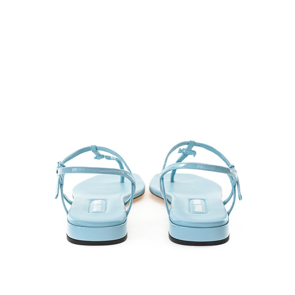 Miu Miu Blue Patent Leather Sandal 1728,67397976224,Blue,EU36/US6,EU37/US7,Miu Miu,New with tags,Sandals - Women - Shoes,Shoes,Women,Women - Shoes Miu Miu MI-514267320013813-EU36/US6