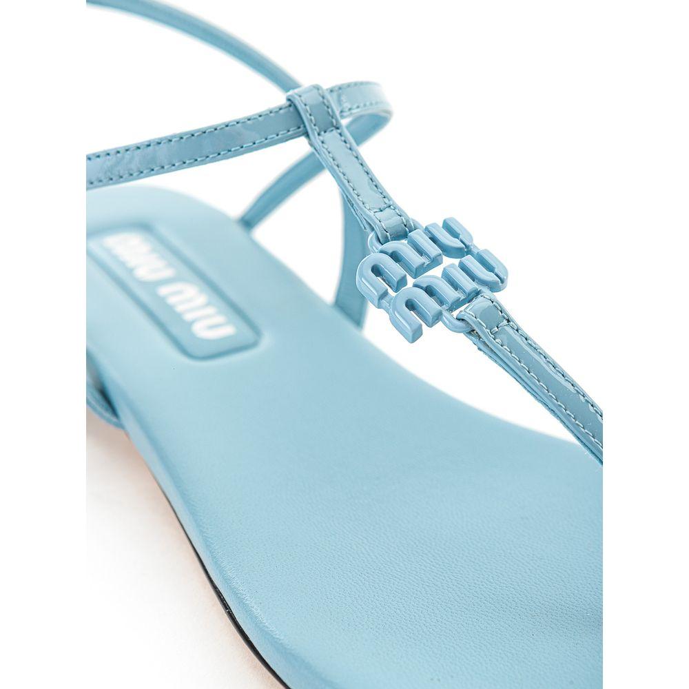 Miu Miu Blue Patent Leather Sandal 1728,67397976224,Blue,EU36/US6,EU37/US7,Miu Miu,New with tags,Sandals - Women - Shoes,Shoes,Women,Women - Shoes Miu Miu MI-514267320013813-EU36/US6