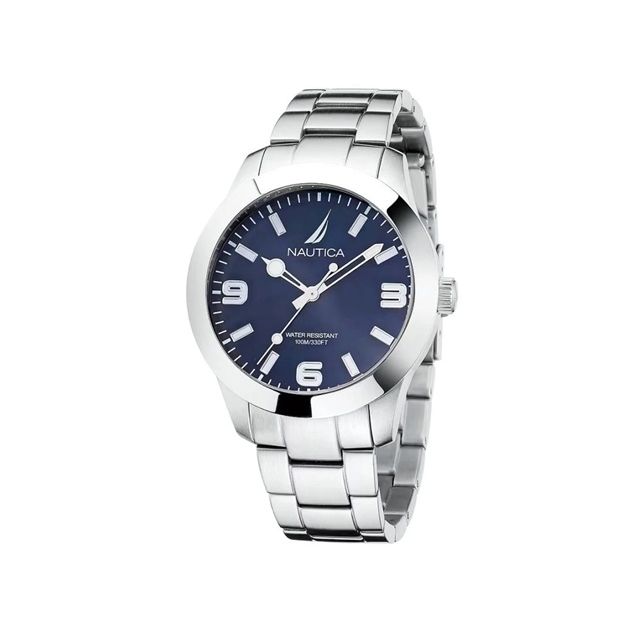 NAUTICA Mod. NAPPBF201 Quartz Analog Gent's Watch with Mineral Dial, Water Resistant 10 ATM, 42mm Case, in Official Box