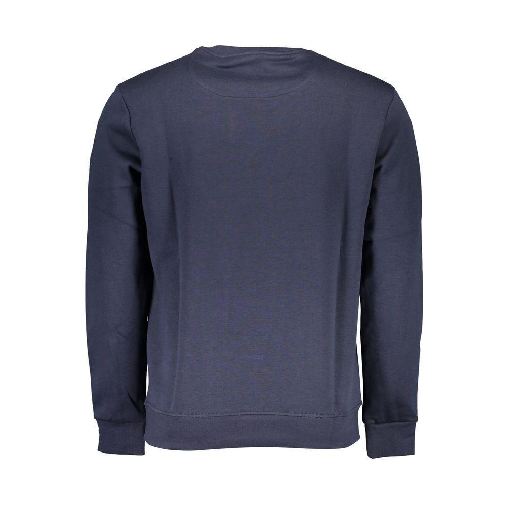 North Sails Blue Cotton Men Sweater NO-37799-XL