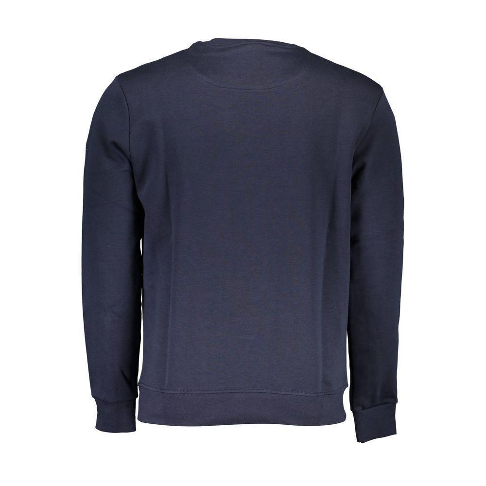 North Sails Blue Cotton Men Sweater NO-37799-XL