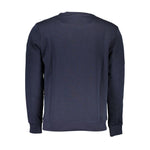 North Sails Blue Cotton Men Sweater NO-37799-XL
