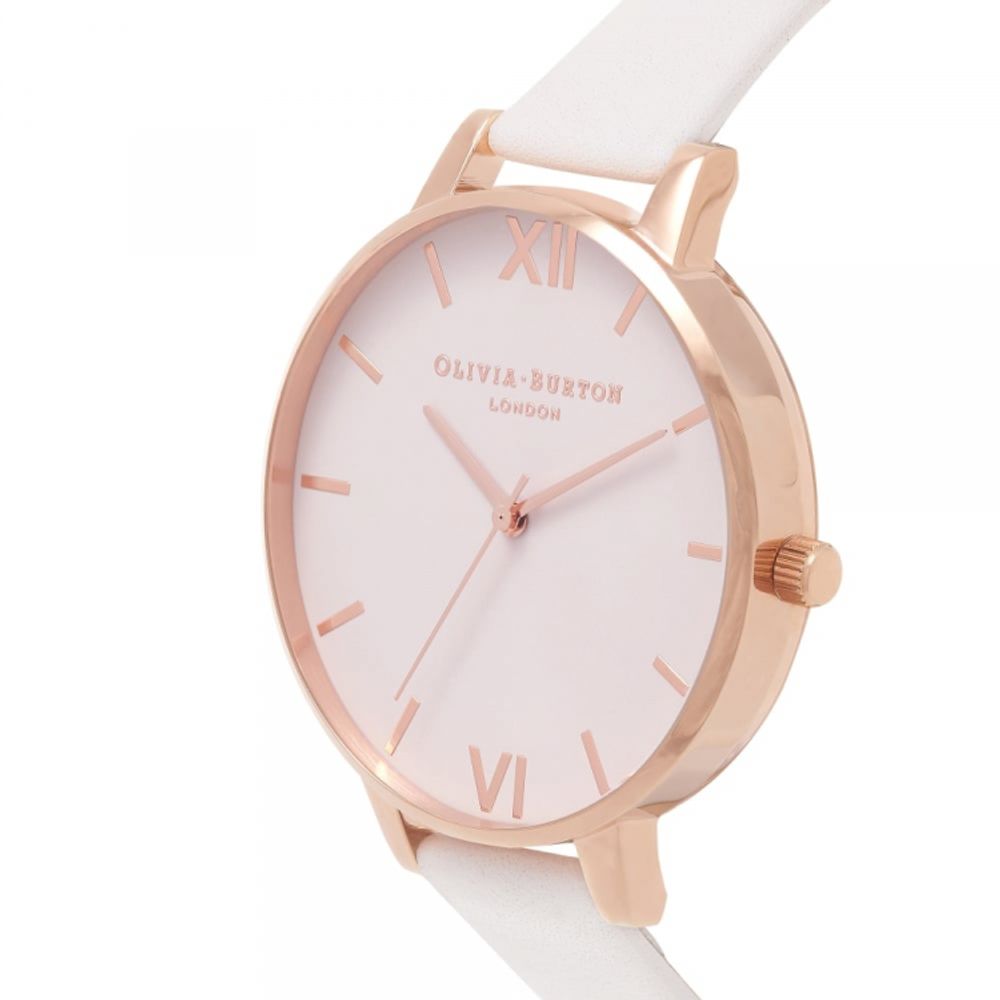 Olivia Burton White Artificial Leather Dress Watch