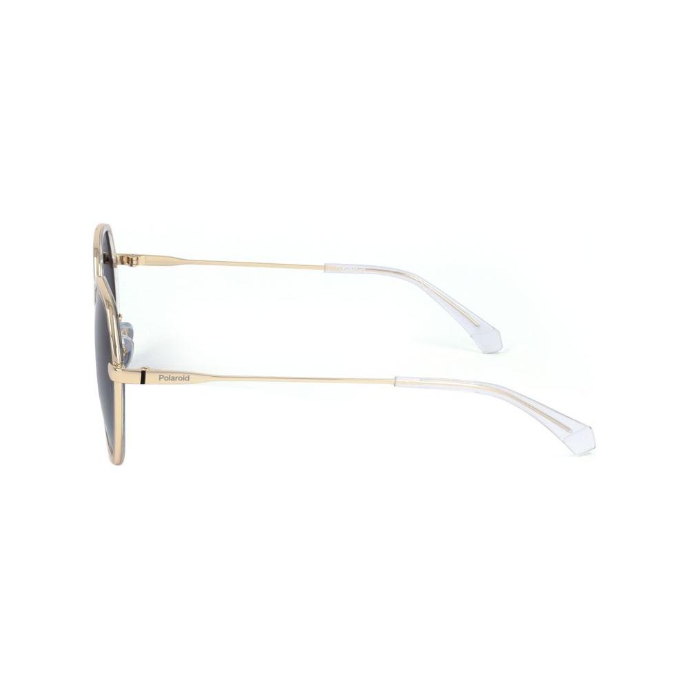 Polaroid Gold Stainless Steel Sunglasses 1728,67434610848,Gold,New with tags,Polaroid,Unisex,Unisex Sunglasses - Sunglasses Polaroid POPLD4160GSXJ5GAC