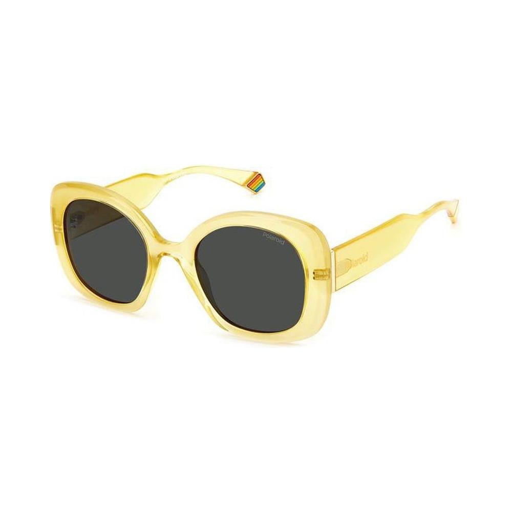 Polaroid Yellow Metal Sunglasses 1728,New with tags,Polaroid,Sunglasses for Women - Sunglasses,Women,Yellow Polaroid POPLD6190S40GAC