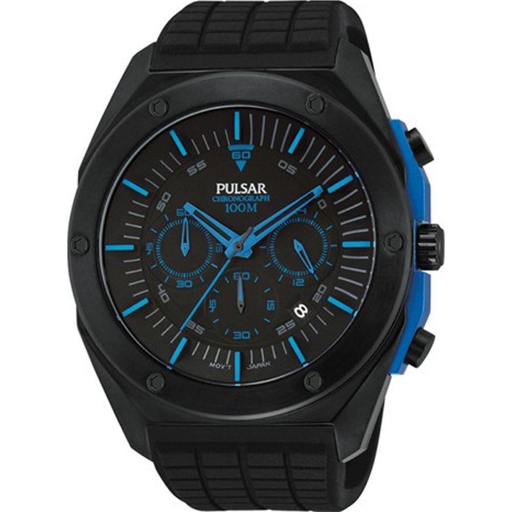 Pulsar Black Rubber Watch 1728,Black,Men,New with tags,Pulsar,Watches for Men - Watches Pulsar PUPT3465X1AC